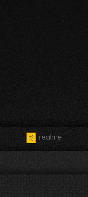 Realme Logo Black And Gray Wallpaper