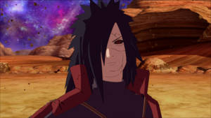 Reanimated Madara Standing Tall In A Field Wallpaper