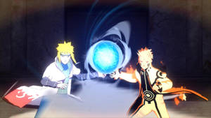 Reanimated Minato With Naruto Rasengan Wallpaper