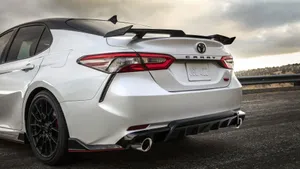 Rear Of White Camry Toyota 4k Wallpaper