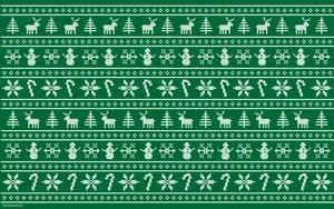 Recurring Pattern In An Array On A Green Sweater Wallpaper