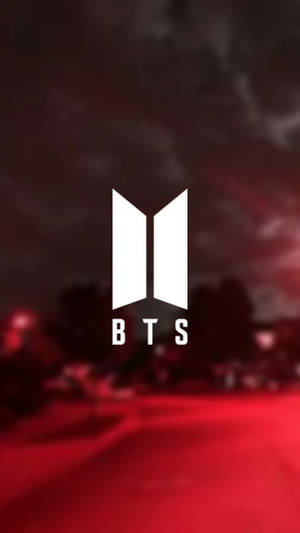 Red Aesthetic Bts Logo Wallpaper