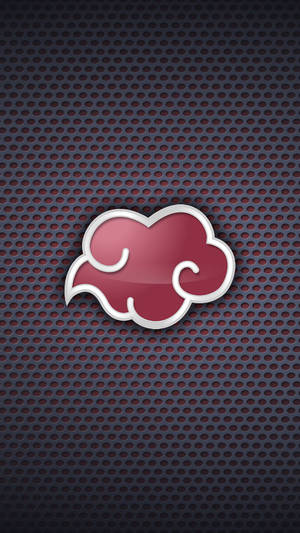 Red Akatsuki Cloud Iphone Metallic Wallpaper