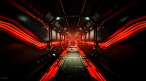 Red And Black Tunnel Doom 4k Wallpaper