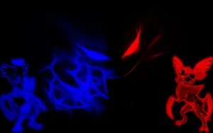 Red And Blue Haunter Wallpaper