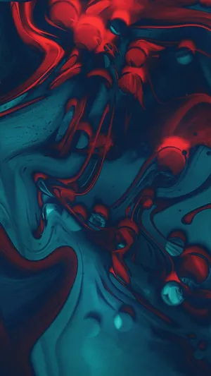 Red And Blue Liquid Iphone Wallpaper