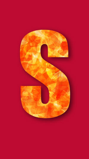 Red And Orange S Alphabet Wallpaper