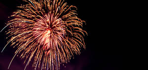 Red And White Fireworks Display Wallpaper