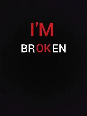 Red And White I'm Okay Wallpaper