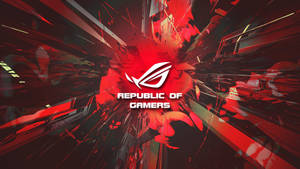 Red And White Rog Wallpaper