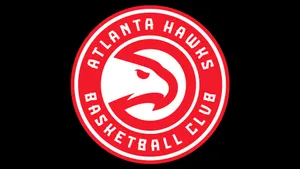 Red Atlanta Hawks Logo Wallpaper