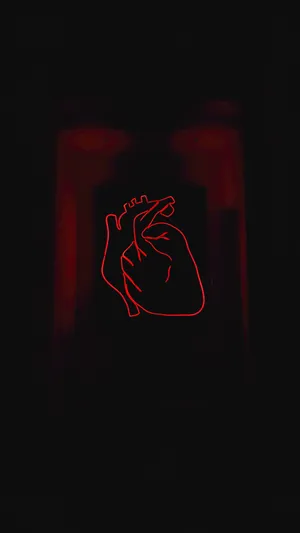 Red Baddie Human Heart Wallpaper