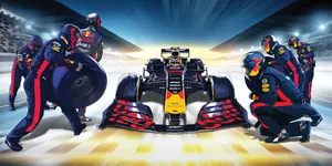 Red Bull Racing Artwork Pit Crew Wallpaper