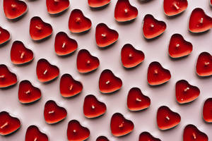 Red Candle For Heart Iphone Display Wallpaper