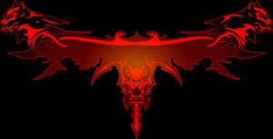 Red Cerberus Logo Wallpaper