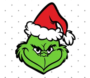 Red Christmas Hat Cute Grinch Wallpaper