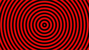 Red Circles Hypnotizing Colors Wallpaper