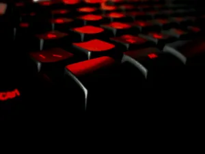 Red Close Up Computer Keyboard Wallpaper