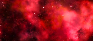 Red Cosmic Dust On Galaxy Wallpaper