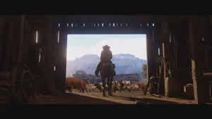 Red Dead Redemption 2 4k Man On Horse Wallpaper