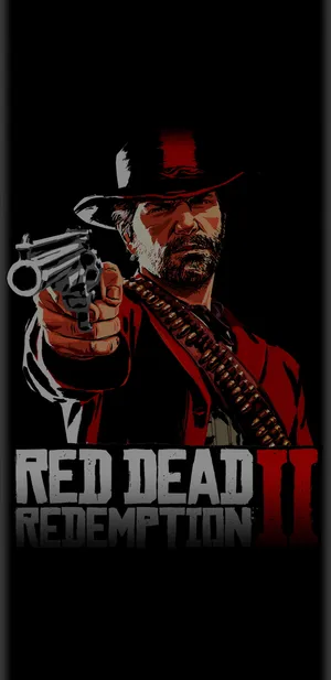 Red Dead Redemption 2 Black And Red Gaming Wallpaper