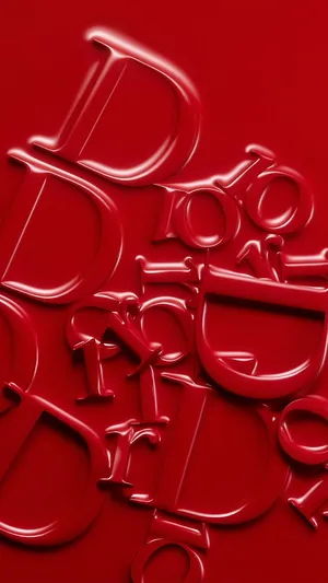 Red Dior Phone Wallpaper