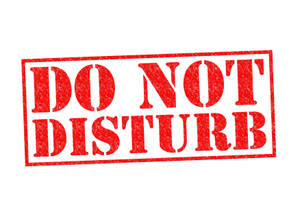 Red Do Not Disturb Sign Wallpaper