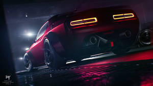 Red Dodge Challenger Demon 4k On A Street Wallpaper