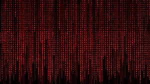 Red Firefly Streaks Infuse The Nightscape Of The Matrix. Wallpaper