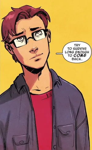 Red-haired Peter Parker Comic Art Wallpaper