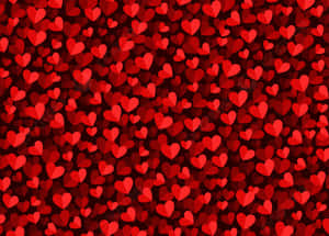 Red Hearts Background Vector Wallpaper