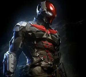 Red Hood In Metal Suit Wallpaper