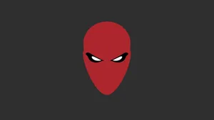 Red Hood Minimalist Vector Wallpaper