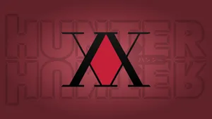 Red Hunter X Hunter Logo Wallpaper