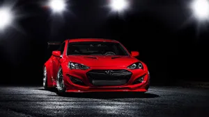 Red Hyundai Genesis Wallpaper