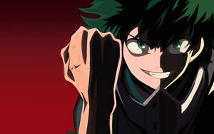 Red Izuku Midoriya 4k Wallpaper