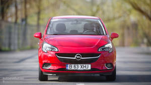 Red Opel Corsa Wallpaper