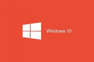 Red Orange Windows 10 Cover Wallpaper