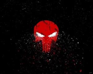 Red Punisher Logo Art Wallpaper