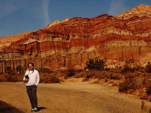 Red Rock Formation And Tourist Wallpaper