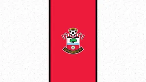 Red Southampton Fc Logo Wallpaper