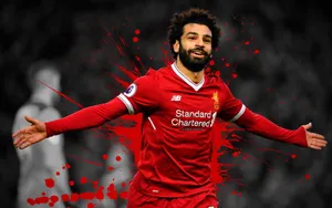 Red Splatters Liverpool 4k Wallpaper