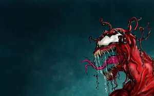 Red Venom Abstract Wallpaper