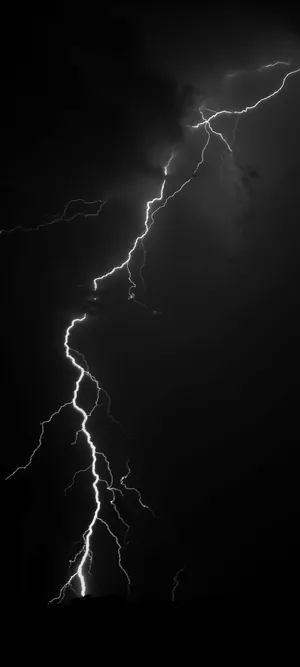 Redmi Note 10 Grayscale Lightning Bolt Wallpaper