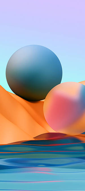 Redmi Note 10 Pastel Balls Wallpaper