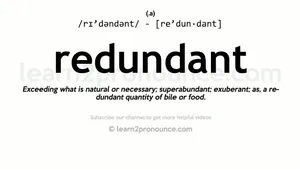 Redundant Definition Pronunciation Wallpaper