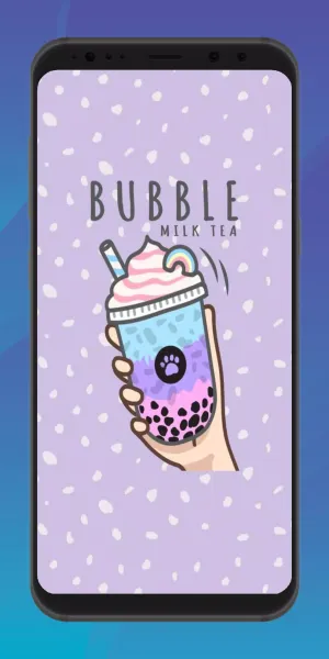 Refresh Your Day With A Tasty Bubble Tea Anime Wallpaper