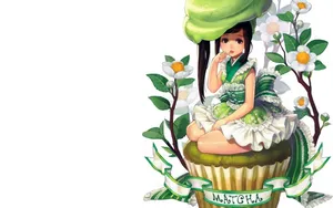 Refreshing Brewed Matcha Tea Wallpaper