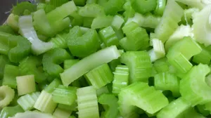 Refreshing Chopped Celery Sticks Wallpaper