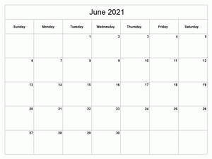 Refreshing June 2021 Calendar Wallpaper